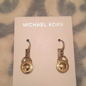 NWT Michael Kors Jet Set Lock Earrings